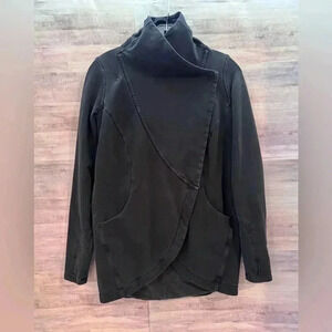 Lululemon Women’s That's A Wrap Jacket Stretch French Terry‎ Black Size 6